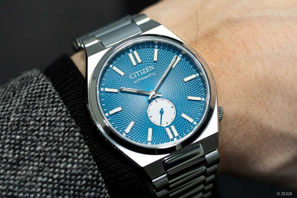Citizen Tsuyosa NK5010-51L secondi ore 6 Acciaio Blu