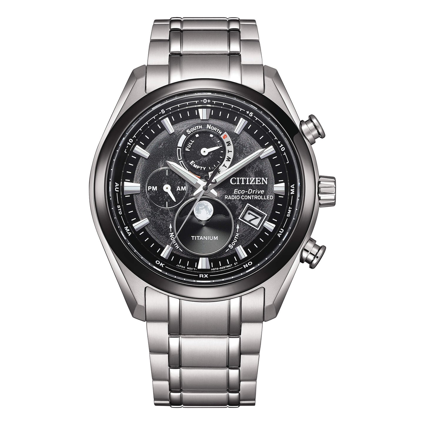 Citizen Tsuki-yomi Moon Phase Radiocontrollato Nero