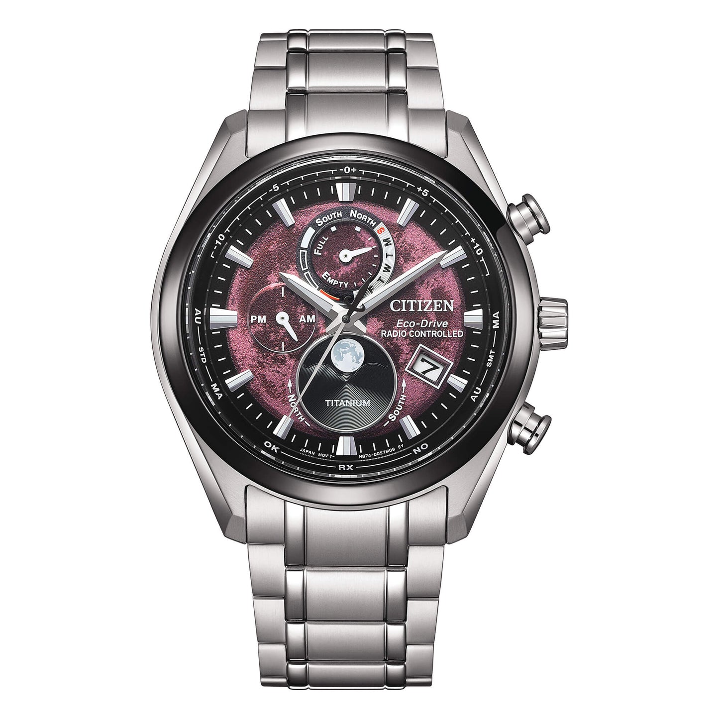 Citizen Tsuki-yomi Moon Phase Radiocontrollato Rosso