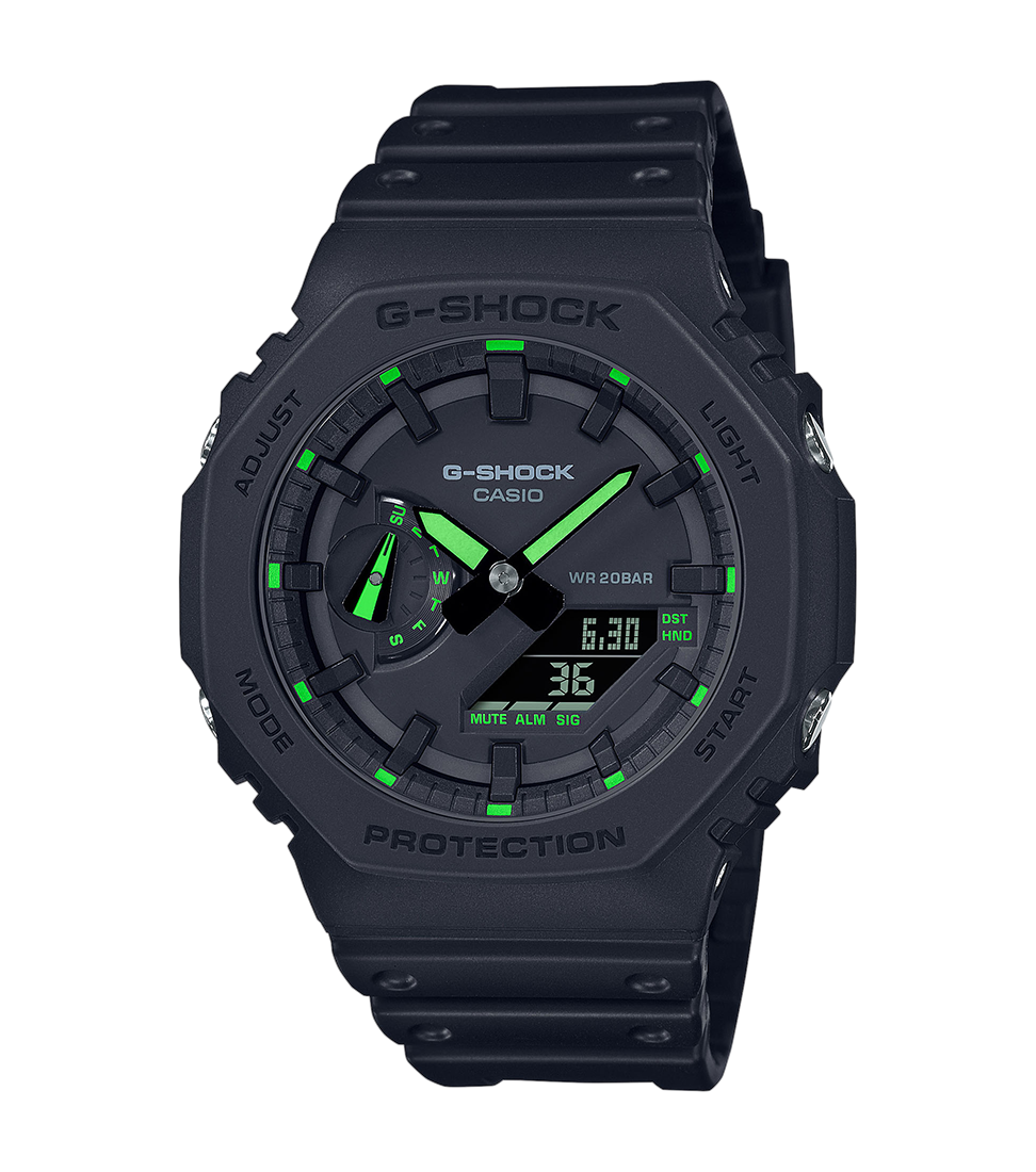 G-SHOCK classic utility black lancette verdi