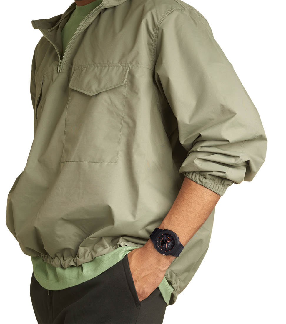 G-SHOCK classic utility black lancette arancioni