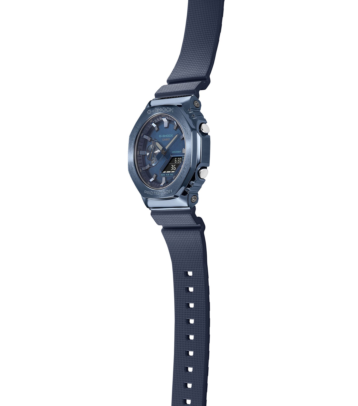 G-SHOCK serie gm-2100 blu cassa acciaio