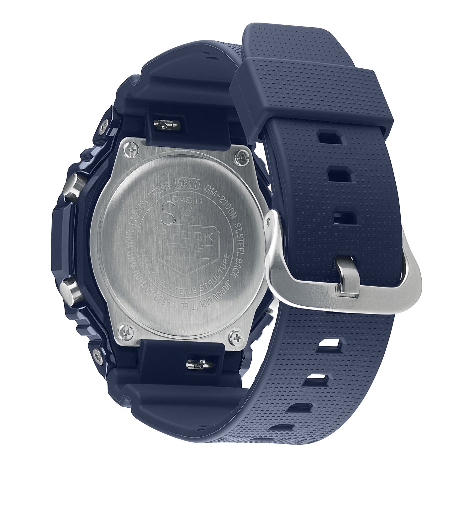 G-SHOCK serie gm-2100 blu cassa acciaio