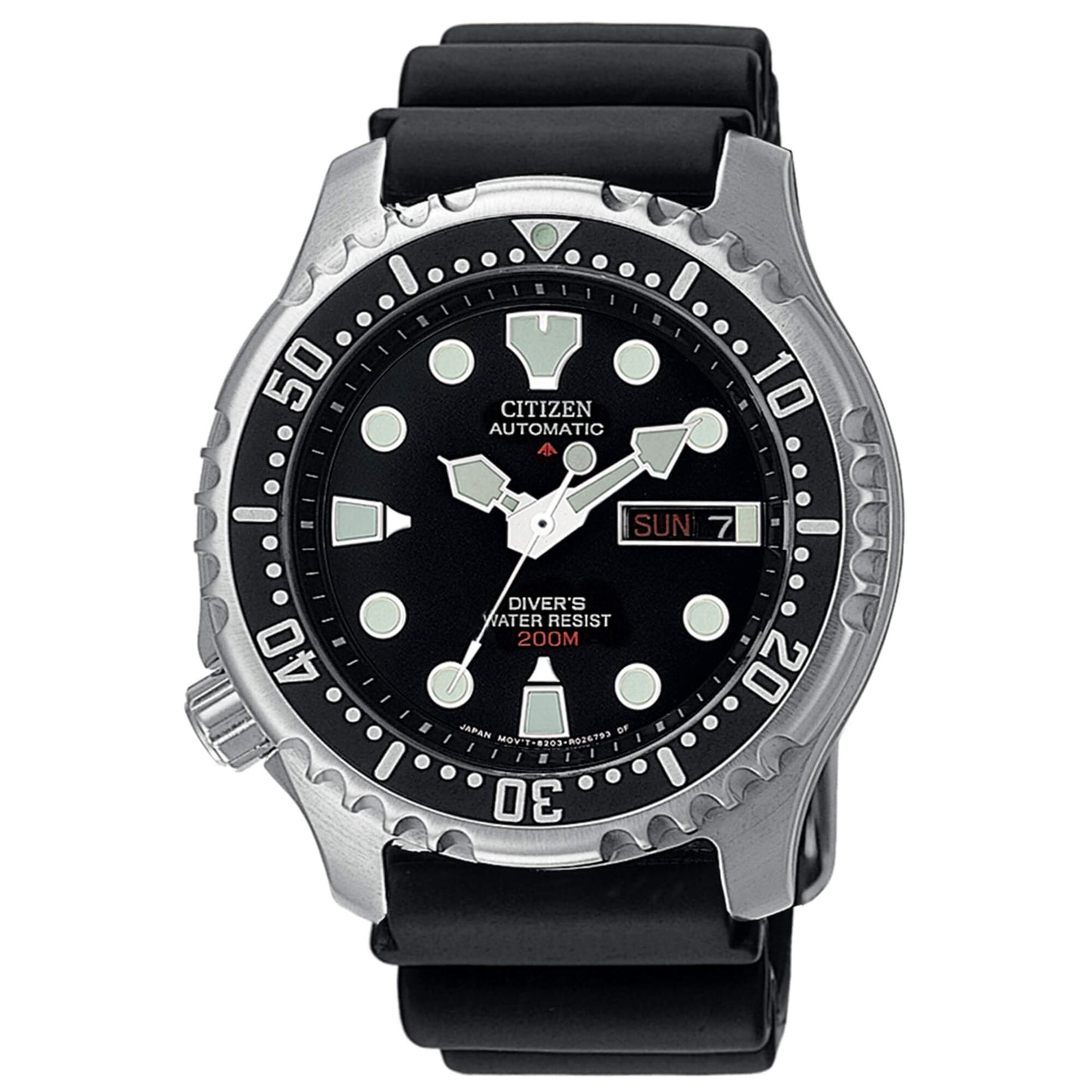 Citizen Diver's meccanico NY Gomma