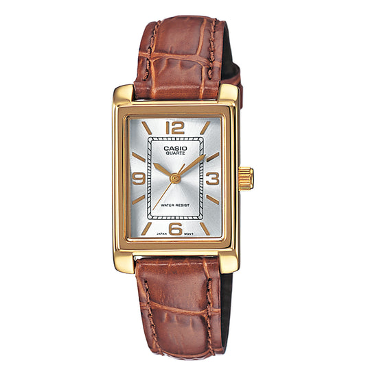Casio Collection LTP-1234PGL-7AEG rettangolare Acc.Oro Marrone
