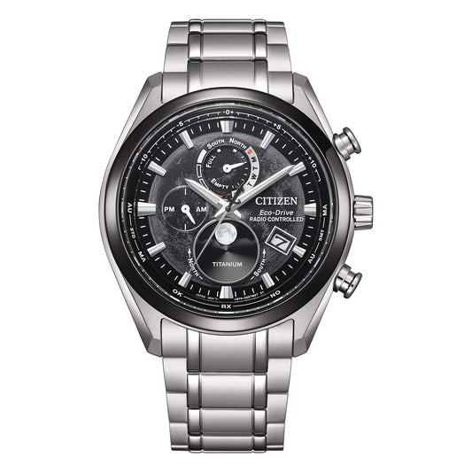 Citizen Tsuki-yomi Moon Phase Radiocontrollato Nero