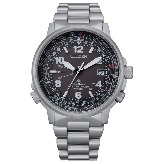 Citizen Pilot Acciaio Radiocontrollato Nero