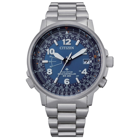 Citizen Pilot Acciaio Radiocontrollato Blu