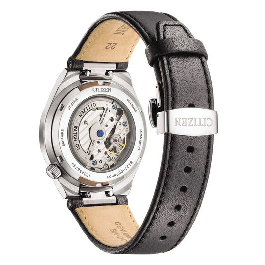 Citizen Tsuyosa NK5010-01H secondi ore 6 Pelle