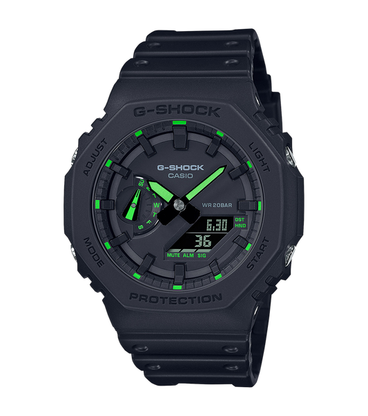 G-SHOCK classic utility black lancette verdi