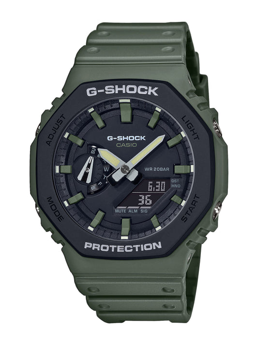 G-SHOCK SERIE GA-2100 verde e nero