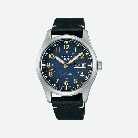 Seiko 5 Sport SRPG39K1 blu cinturino coordinato pelle